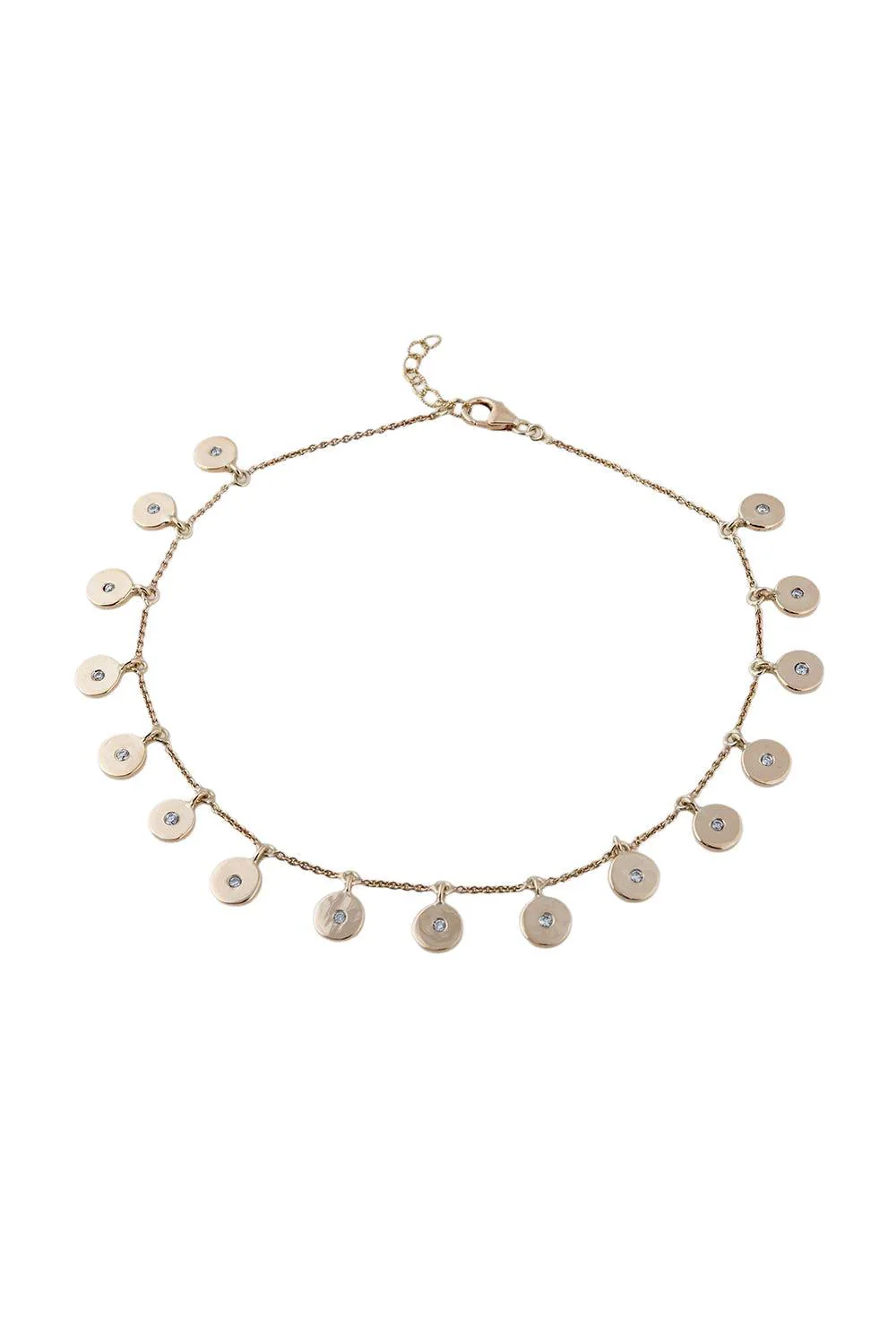 Diamond Confetti Disc Anklet