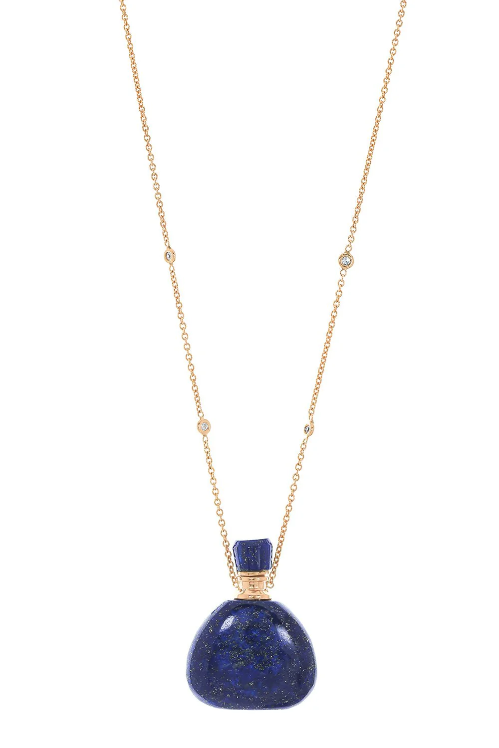Lapis Potion Bottle Necklace