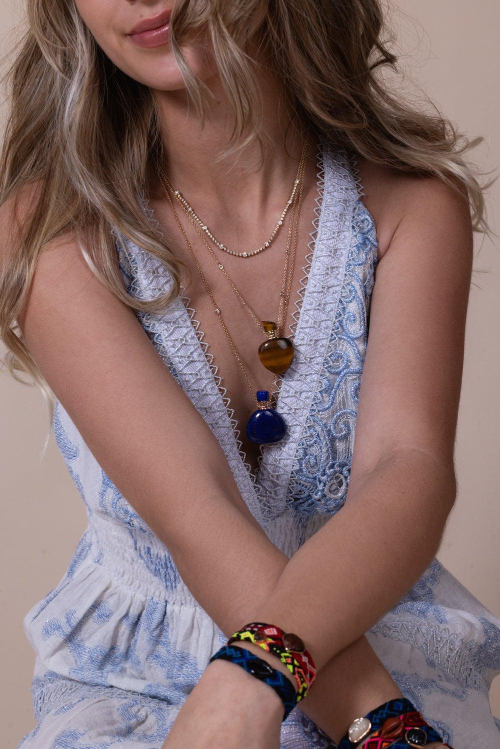 Lapis Potion Bottle Necklace - Image 4