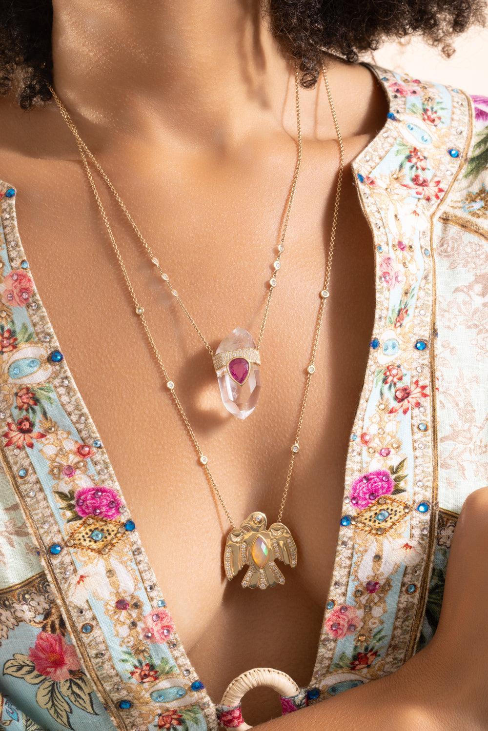 Opal Eagle Necklace - Image 4