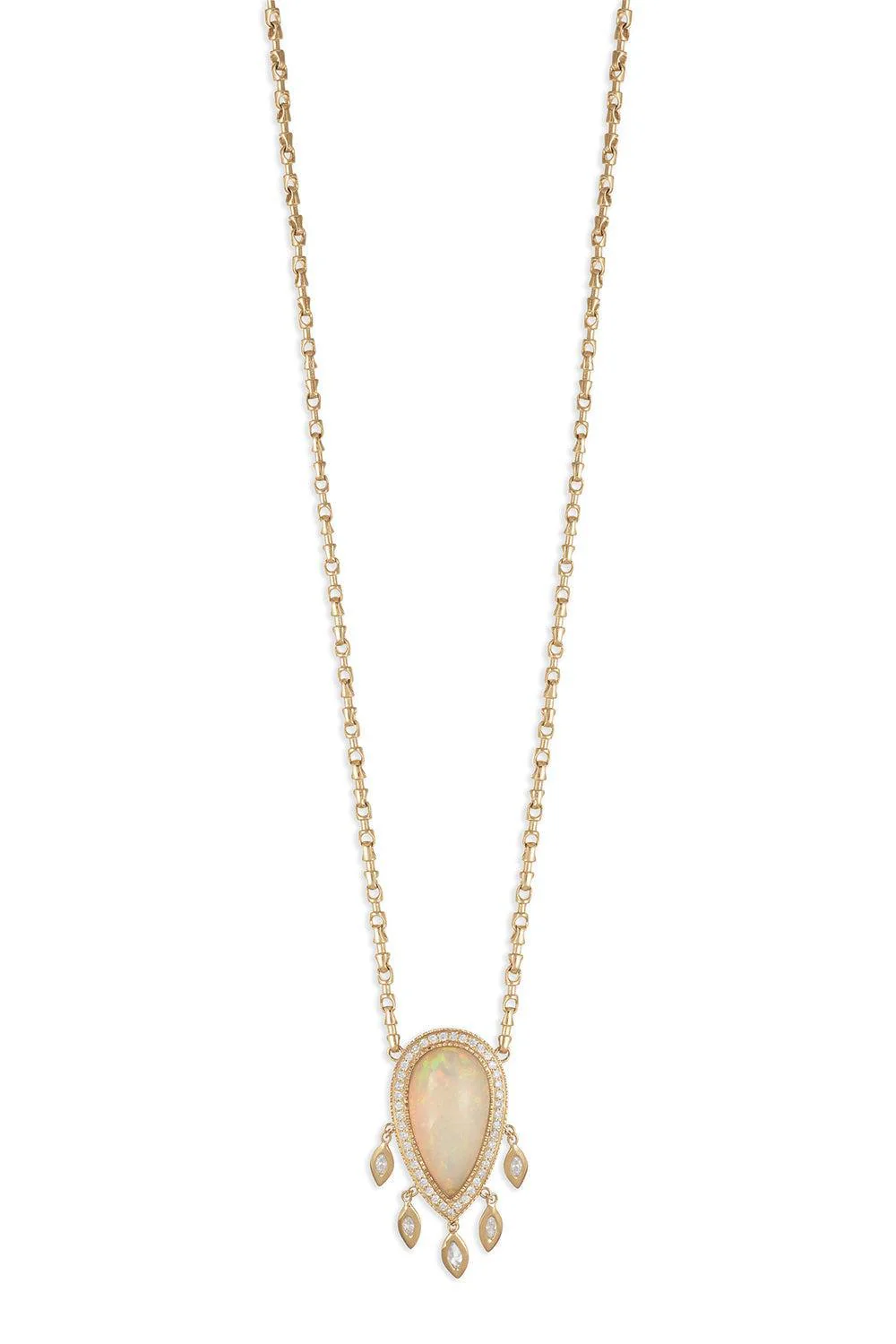 Opal Teardrop Necklace