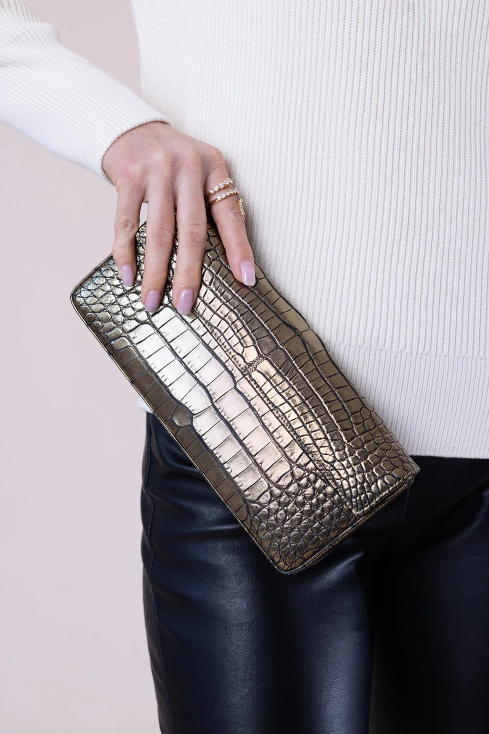 Parker Box Clutch - Gold - Image 3