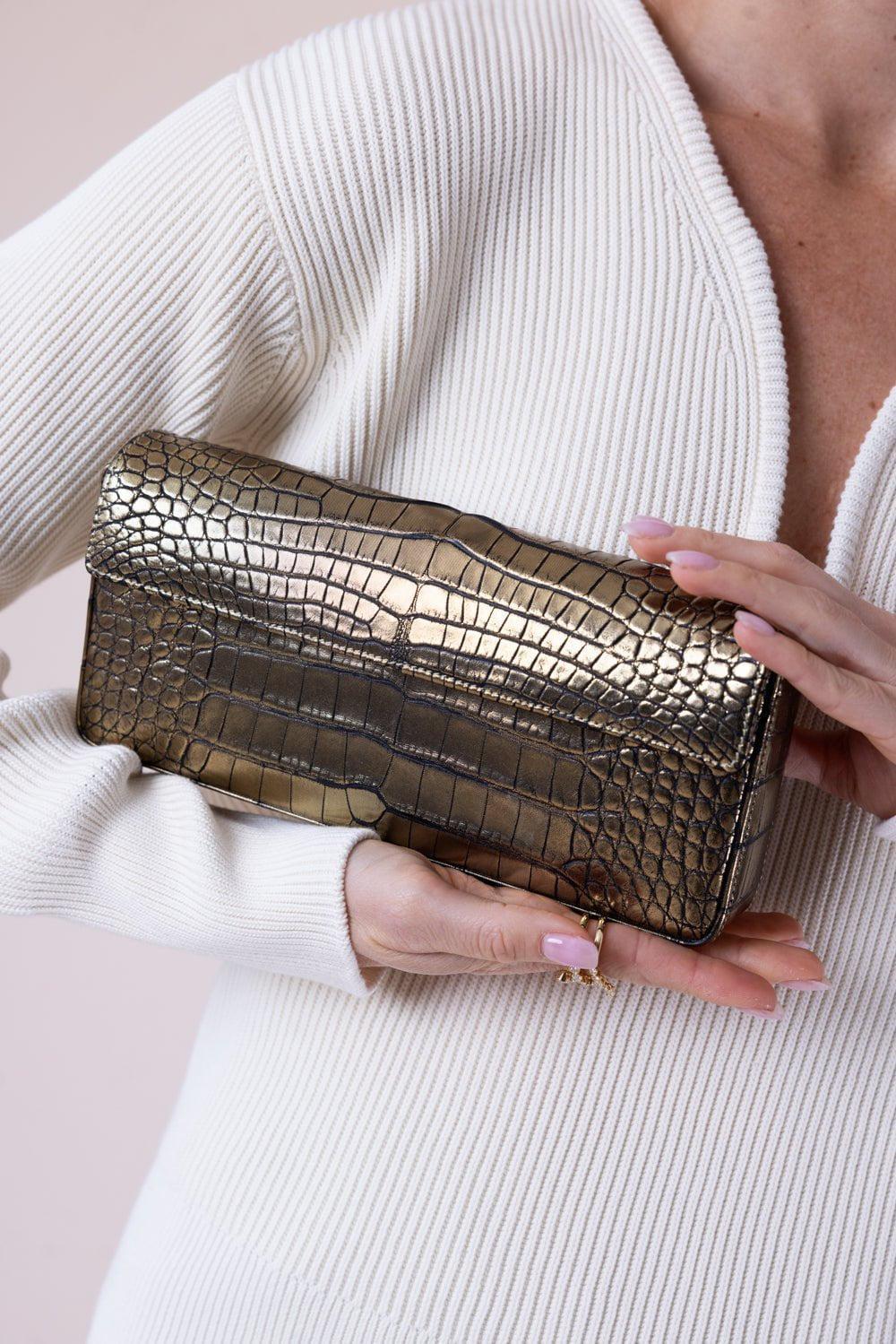 Parker Box Clutch - Gold - Image 4