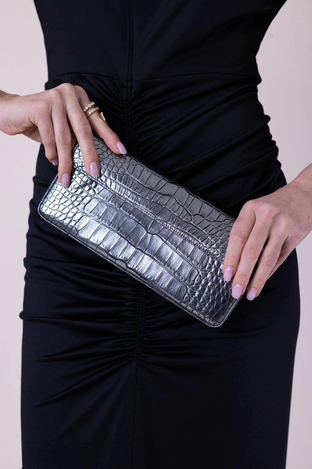 Parker Box Clutch - Silver - Image 3