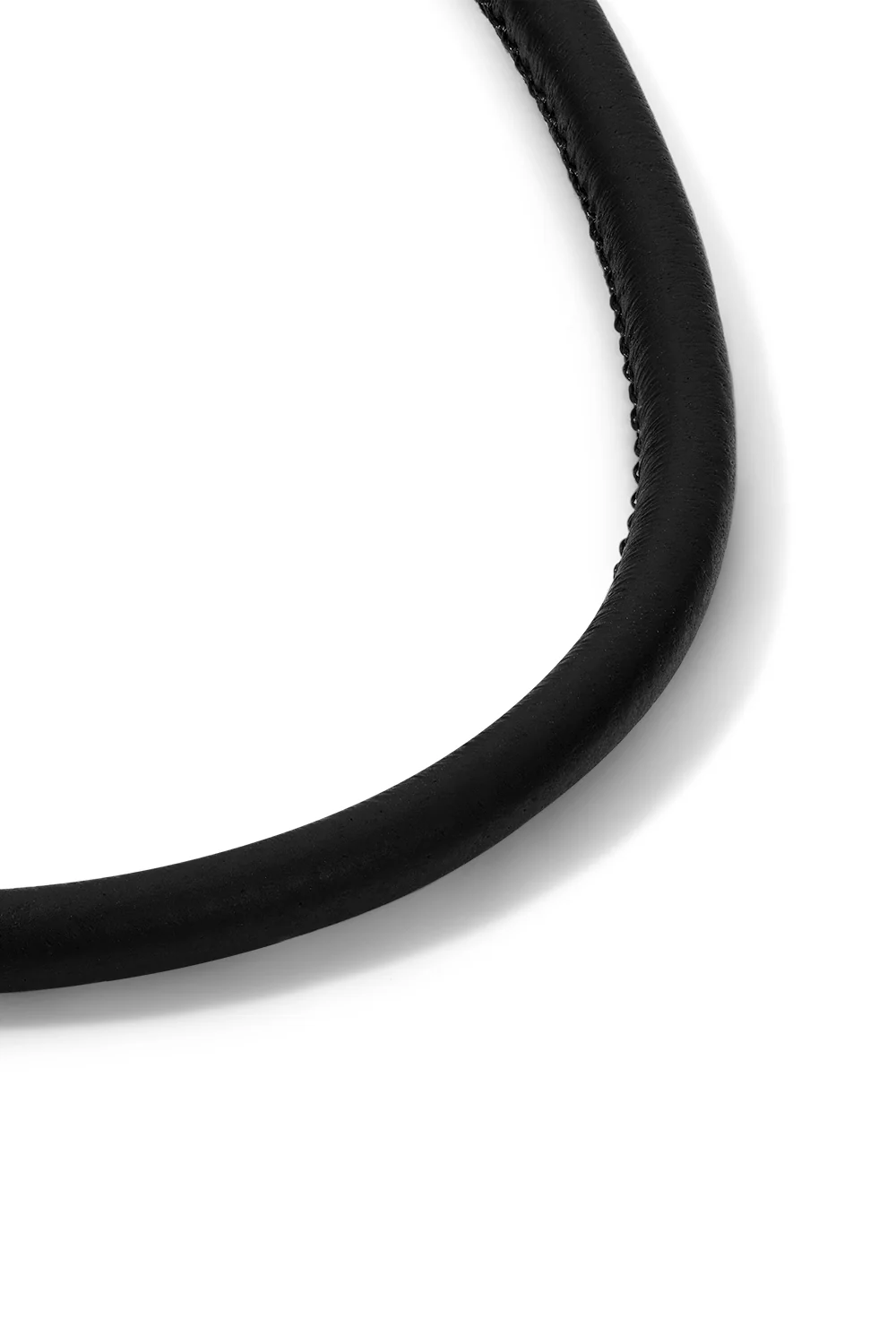 Black Wide Cord Necklace - Image 5