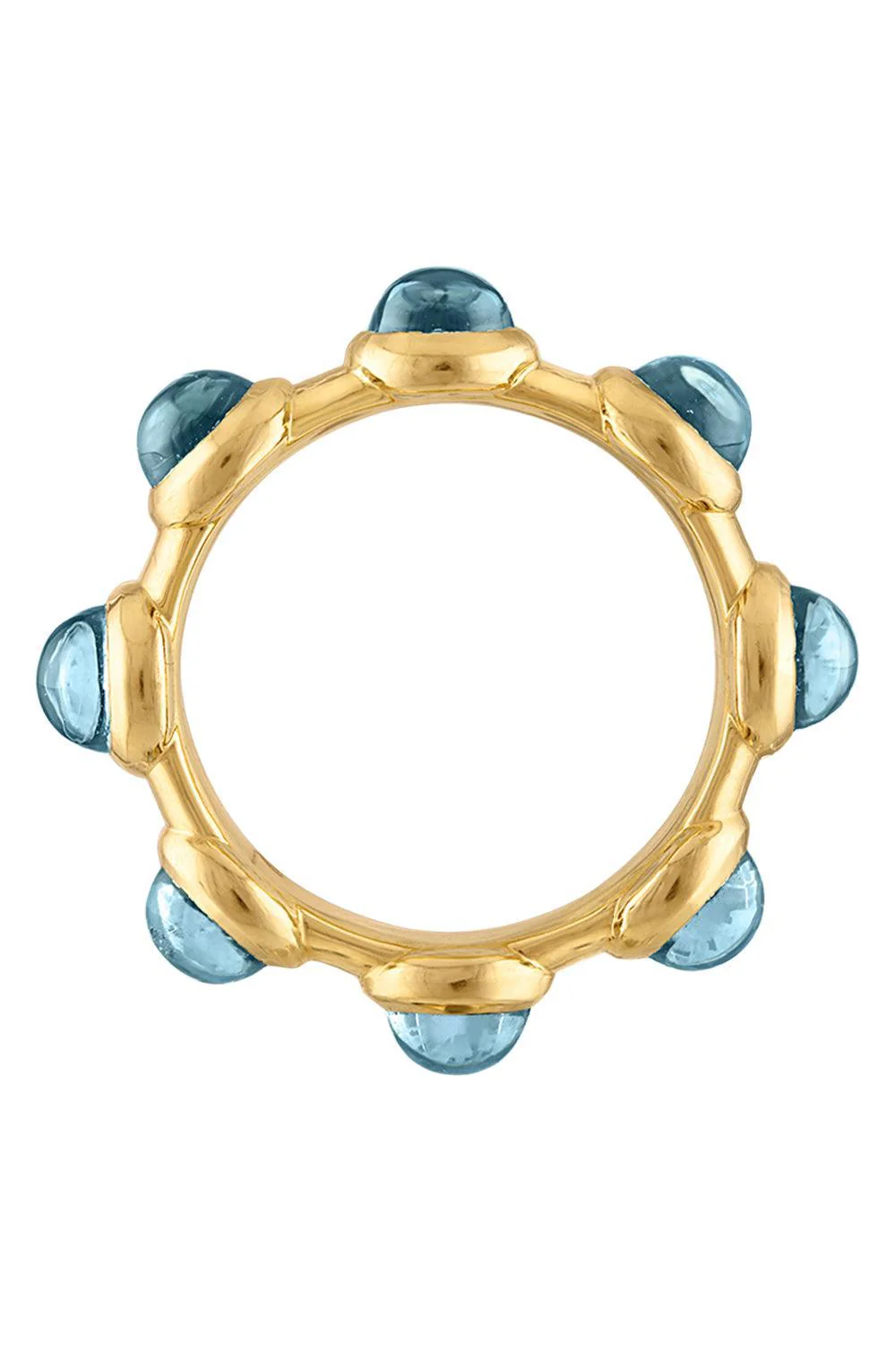 London Blue Topaz Small Vic Ring - Image 3