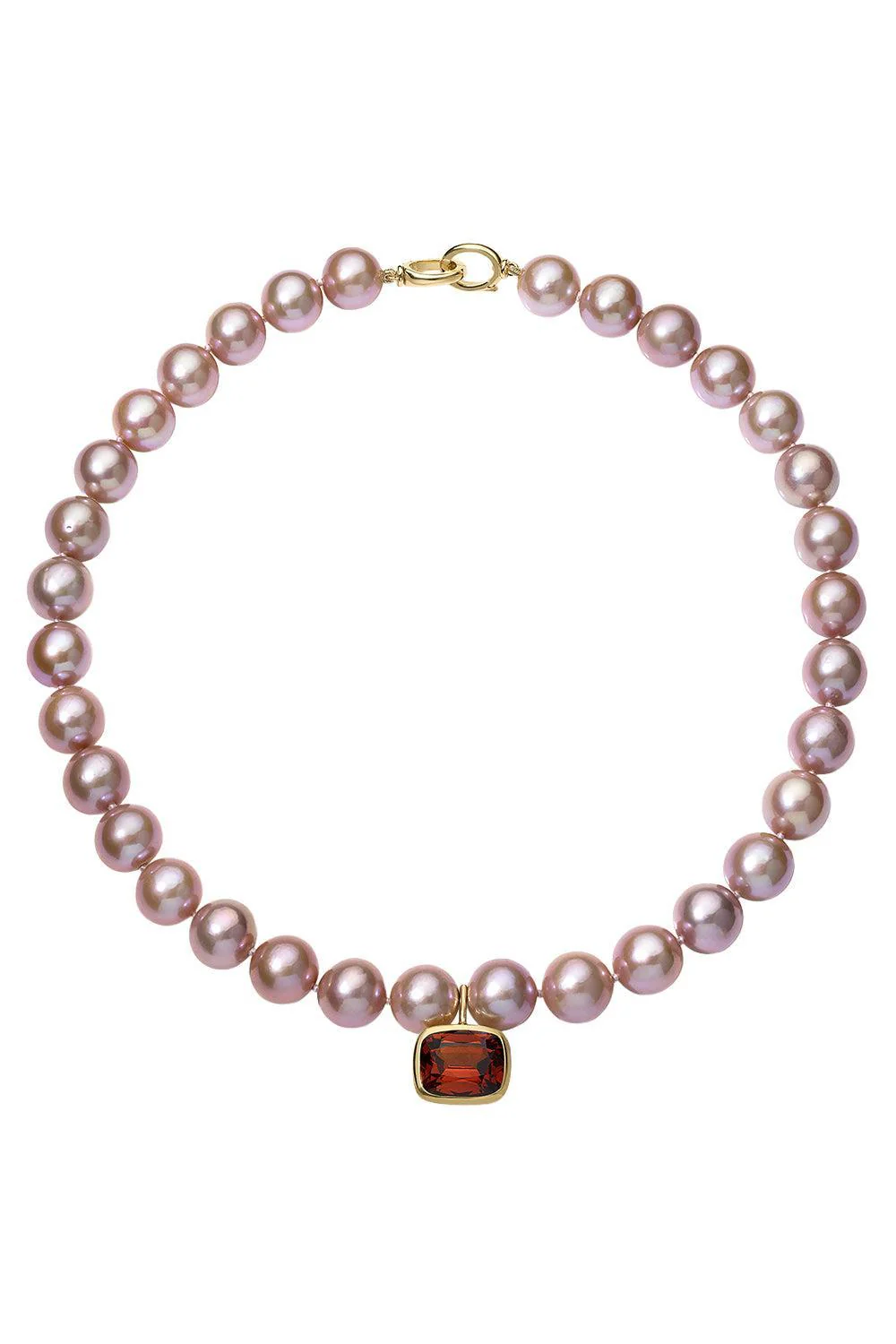Pink Pearl Spessartite Garnet Nina Necklace