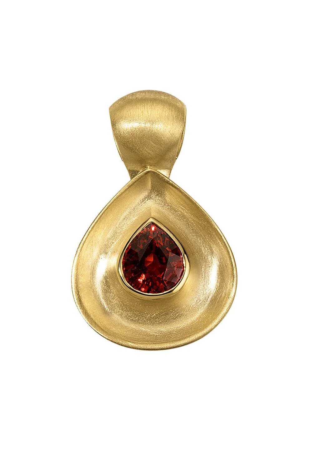 Spessartite Garnet Gong Pendant