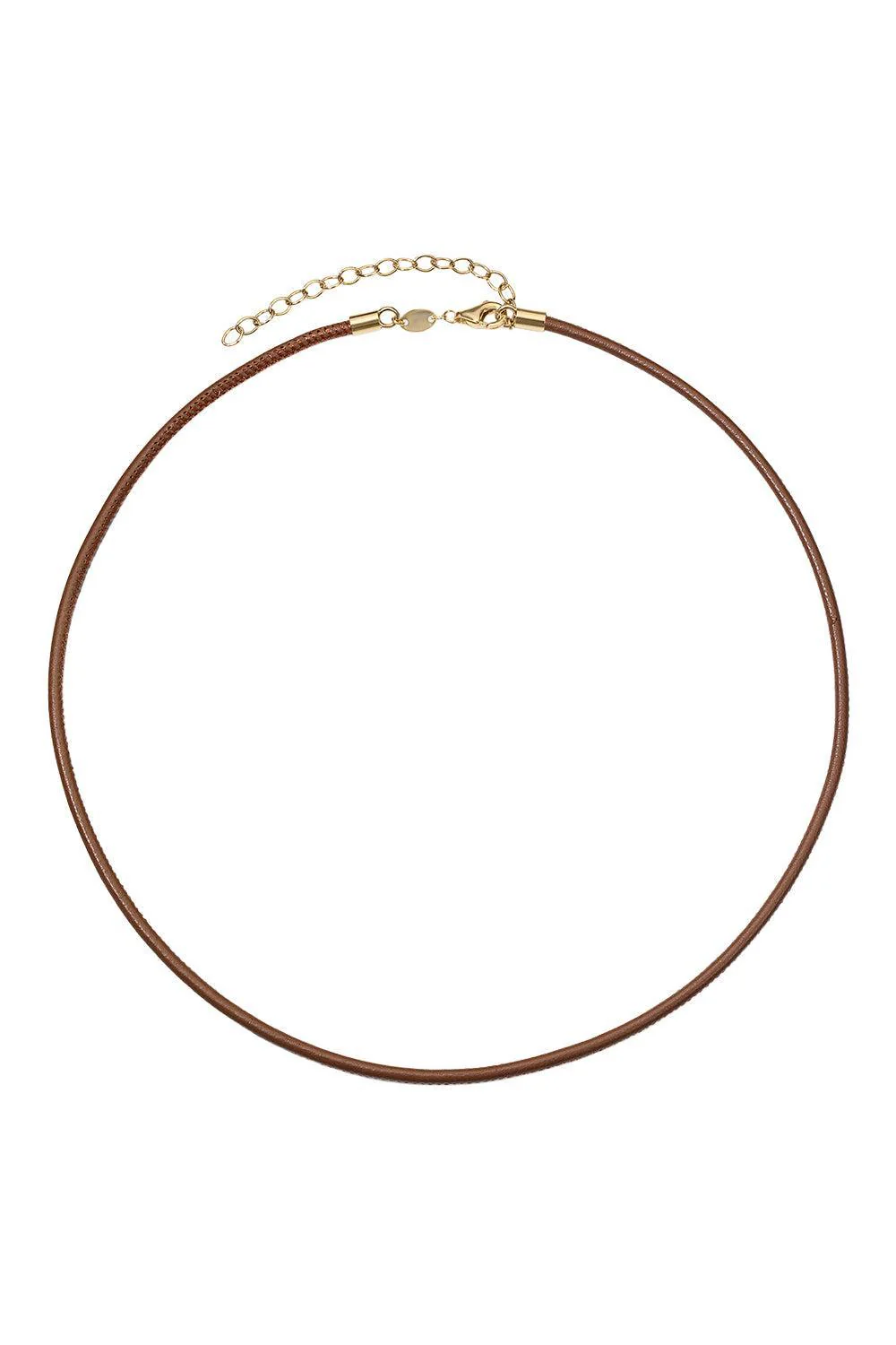 Tobacco Thin Cord Necklace