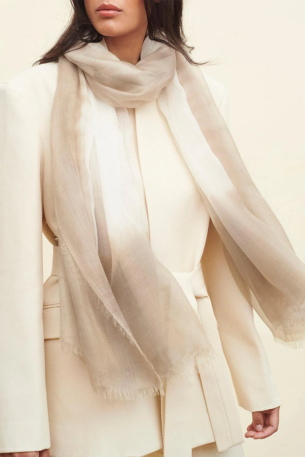The Two-Tone Wrap - Coffee - Image 2