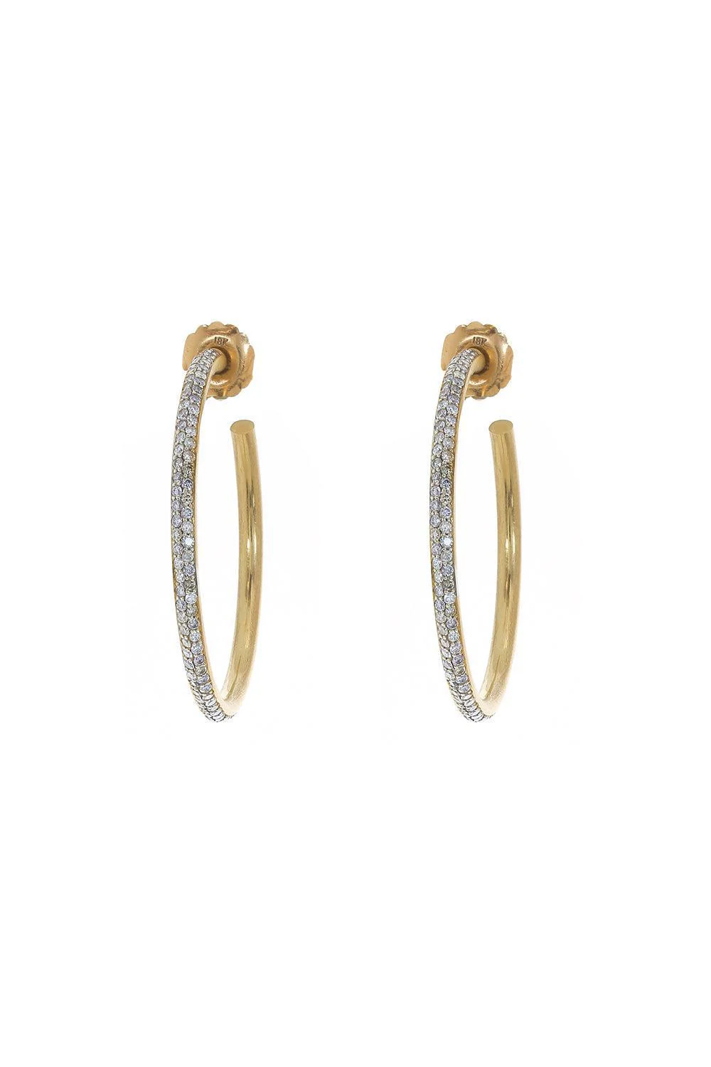 Diamond Hoop Earrings