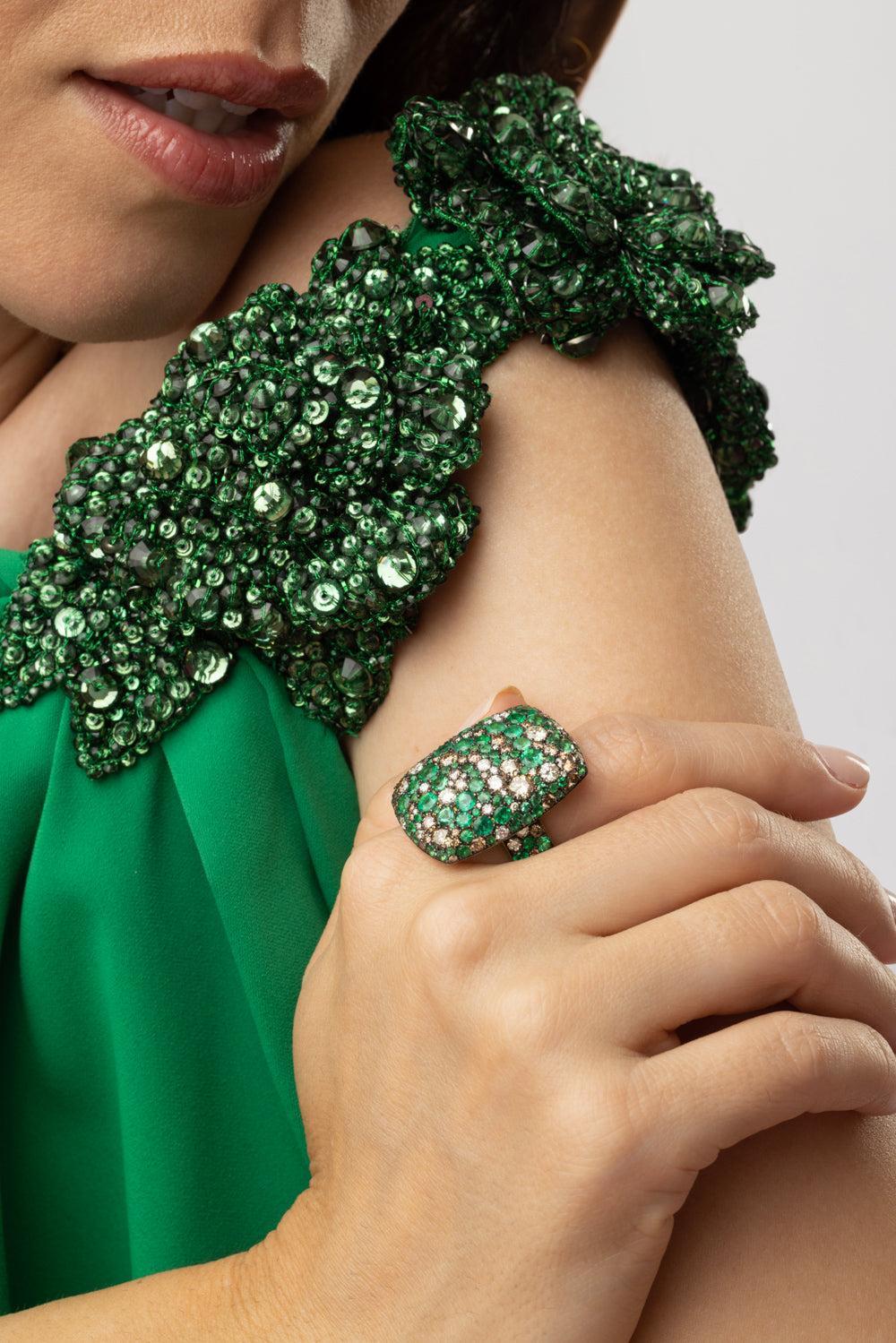 Emerald Diamond Ring - Image 4