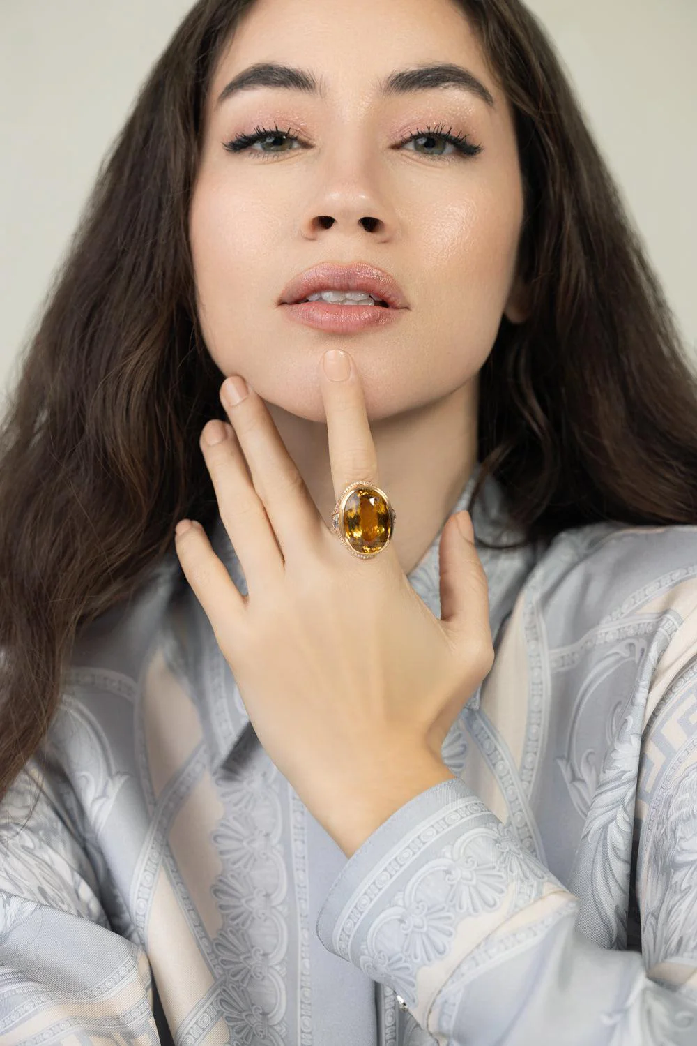 Golden Beryl Diamond Ring - Image 4
