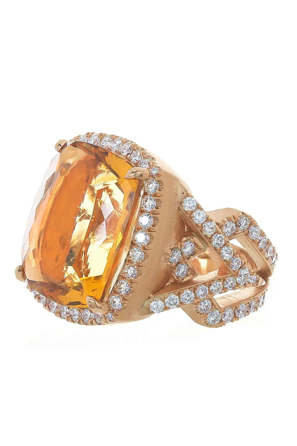 Golden Beryl Diamond Ring - Image 5