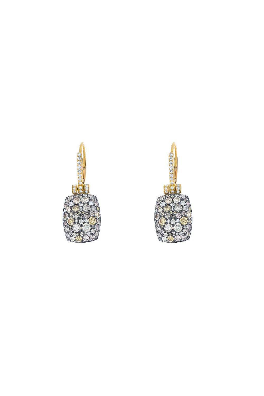 Multi Color Diamond Earrings