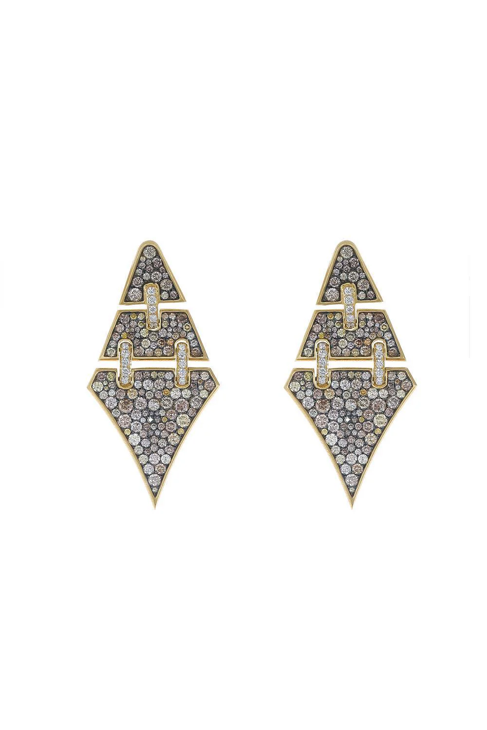 Multi Color Diamond Earrings