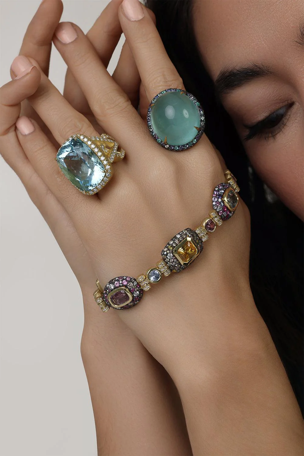 Multi Color Sapphire Bracelet - Image 2