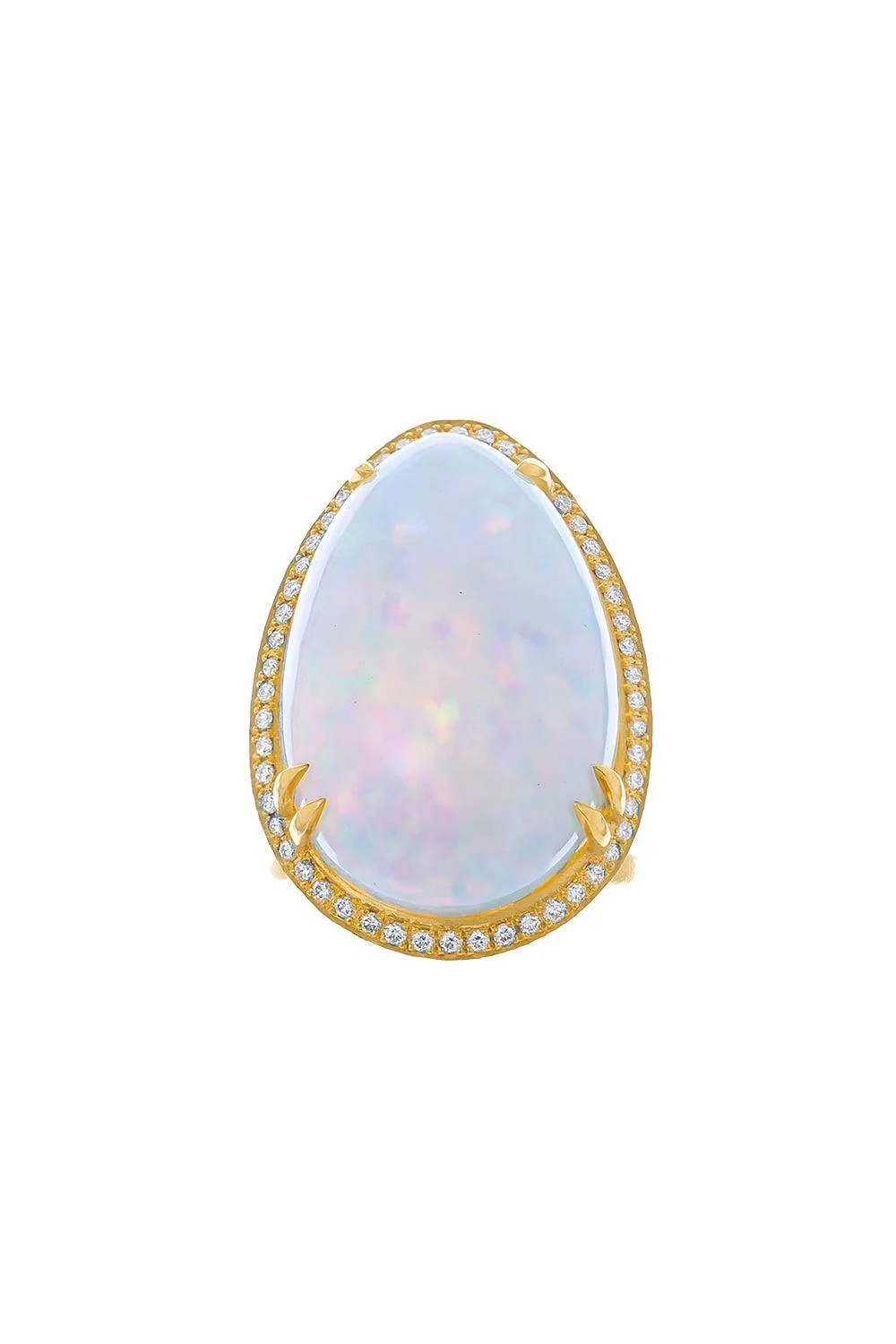 Opal Diamond Ring