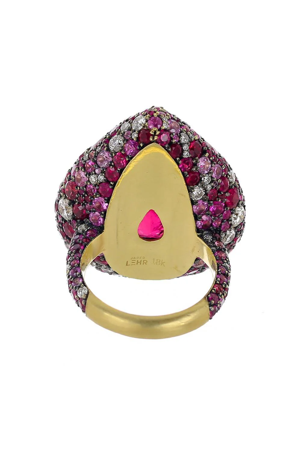 Rubellite Ruby Diamond Ring - Image 7