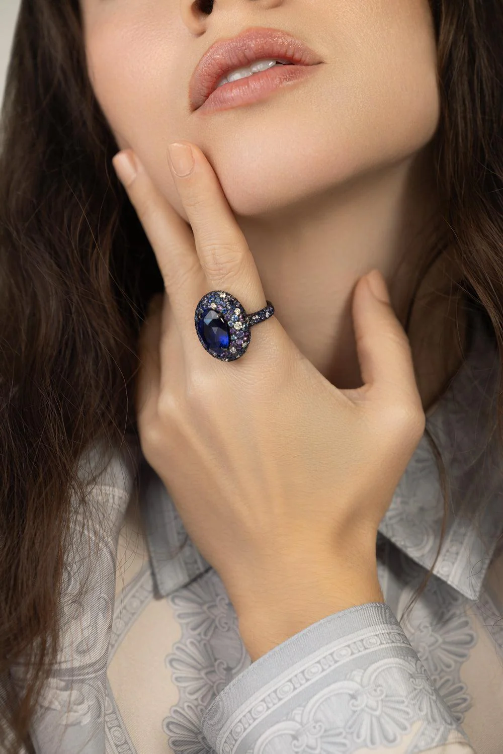 Sapphire Diamond Ring - Image 2