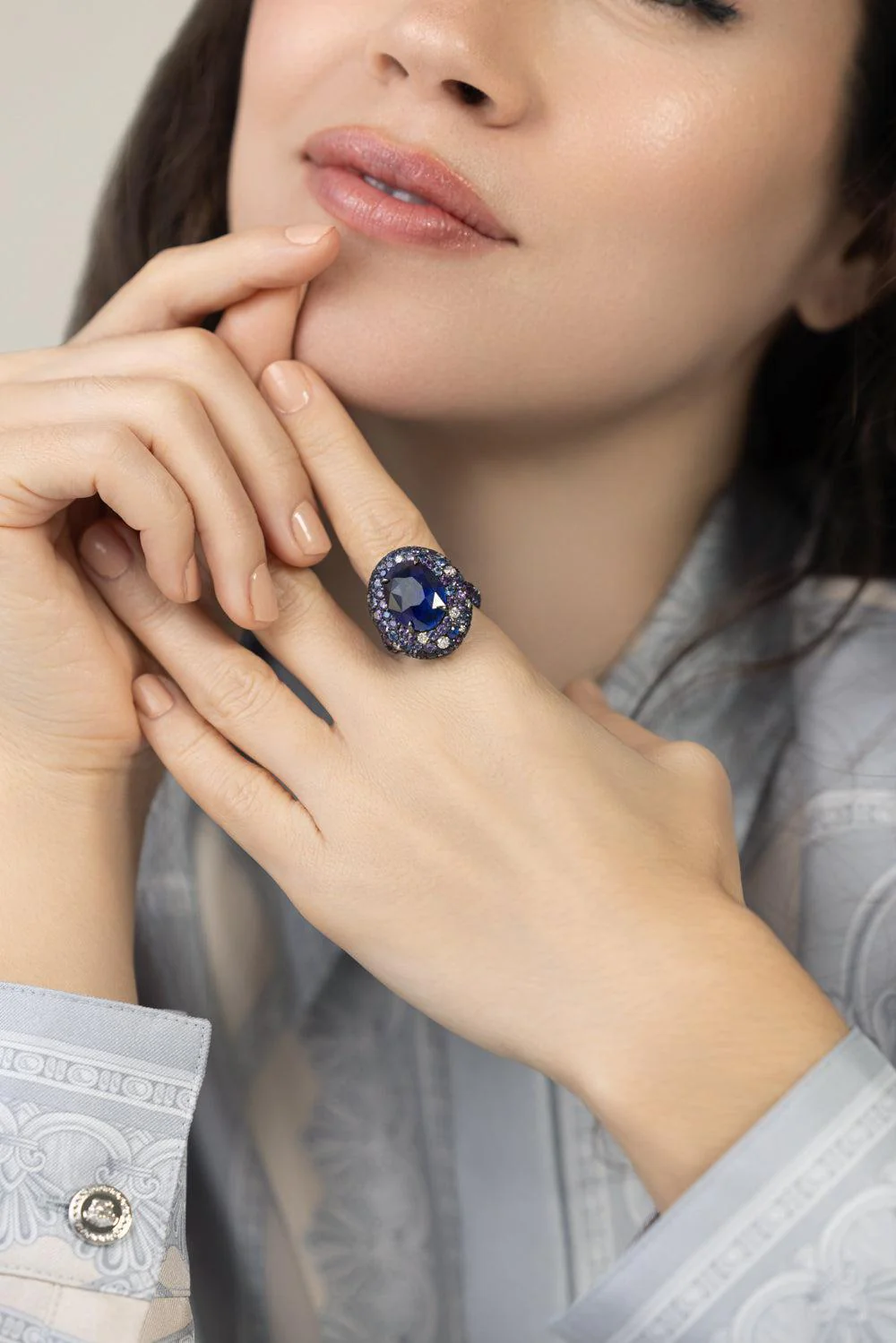 Sapphire Diamond Ring - Image 4