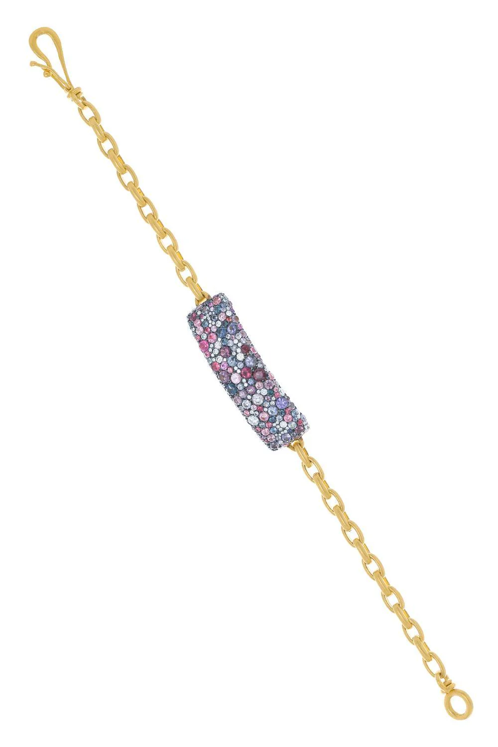 Spinel Diamond Bracelet