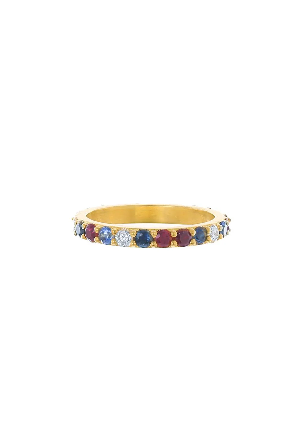 Spinel Diamond Ring