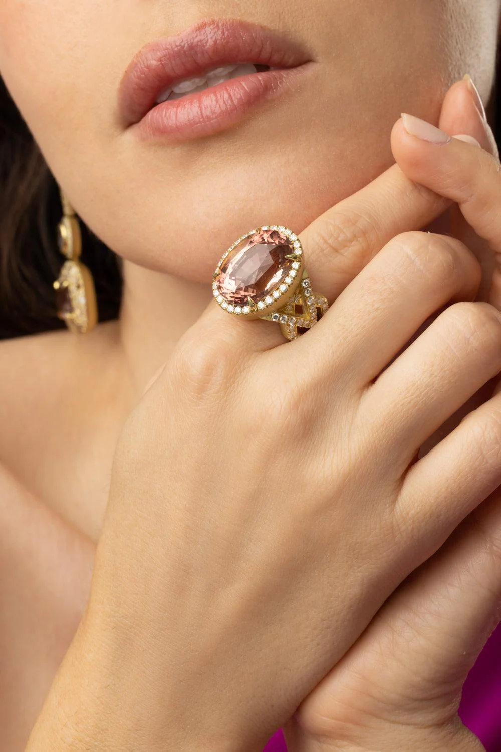 Tourmaline  Diamond Ring - Image 2