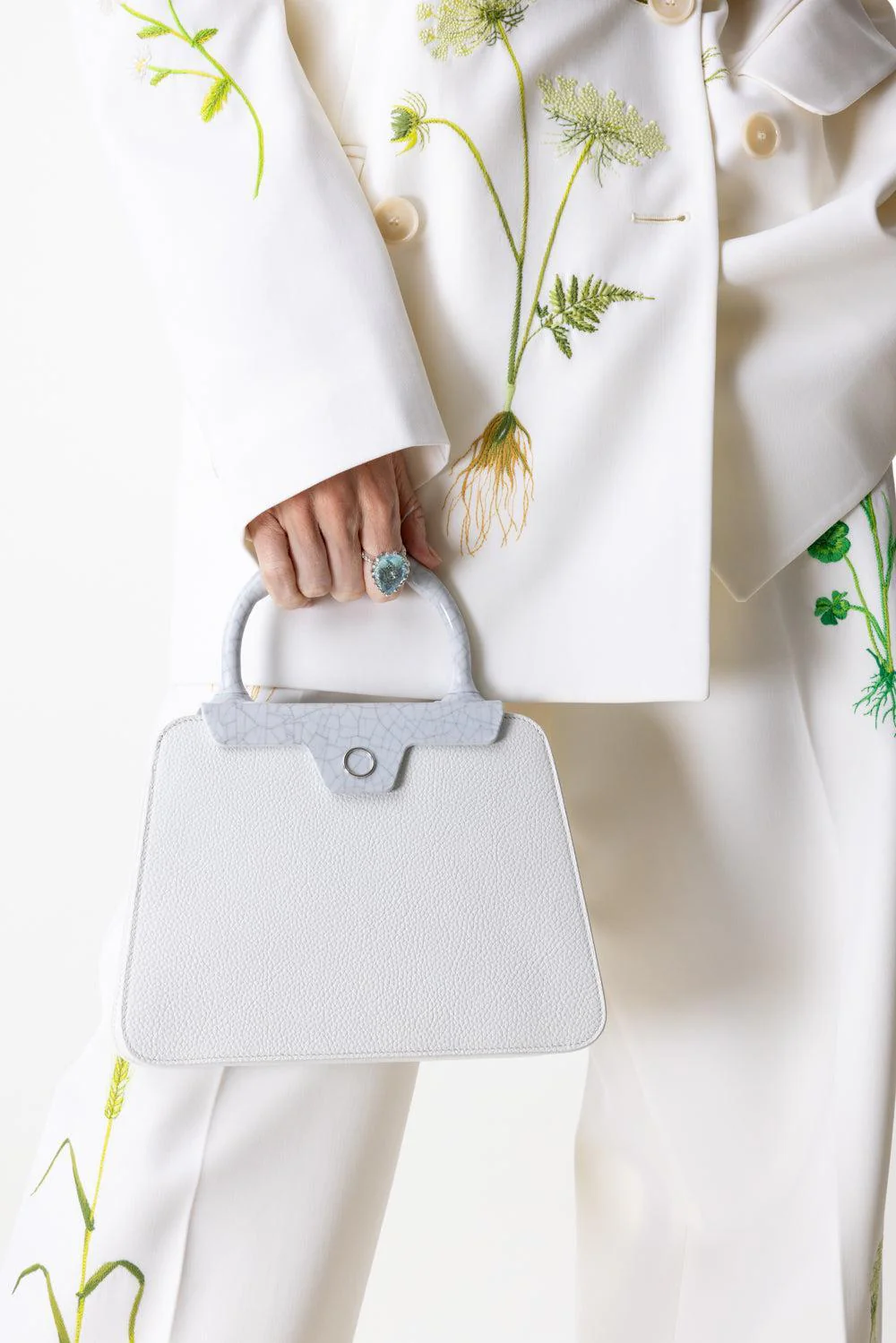 Andie Top Handle Bag - White - Image 3