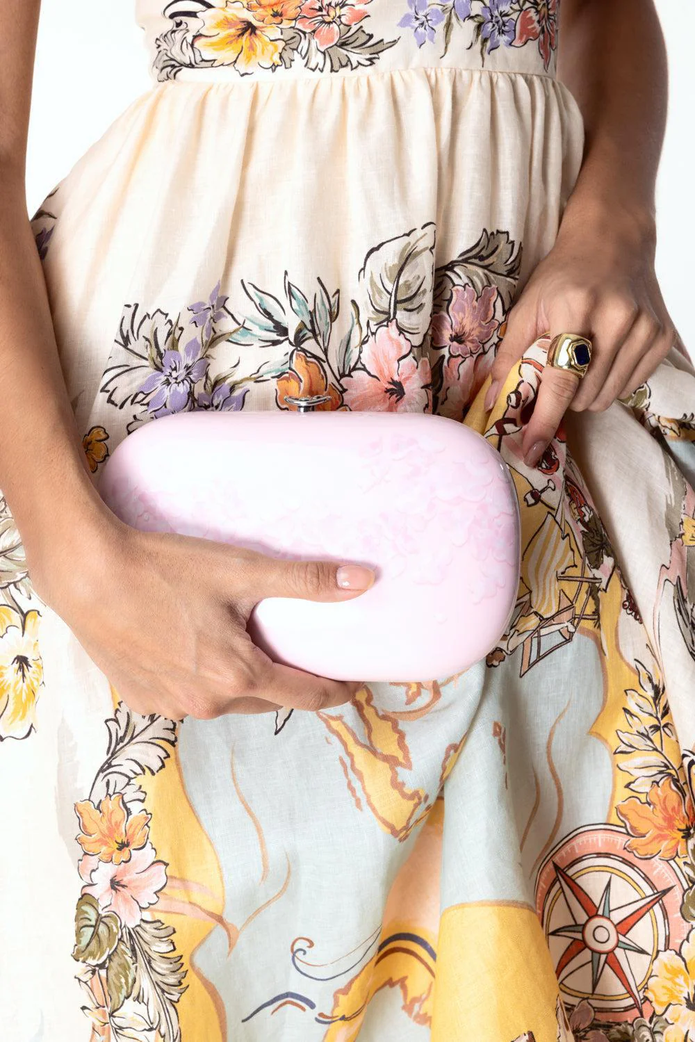 Elina Plus Clutch - Baby Pink Blossom - Image 2