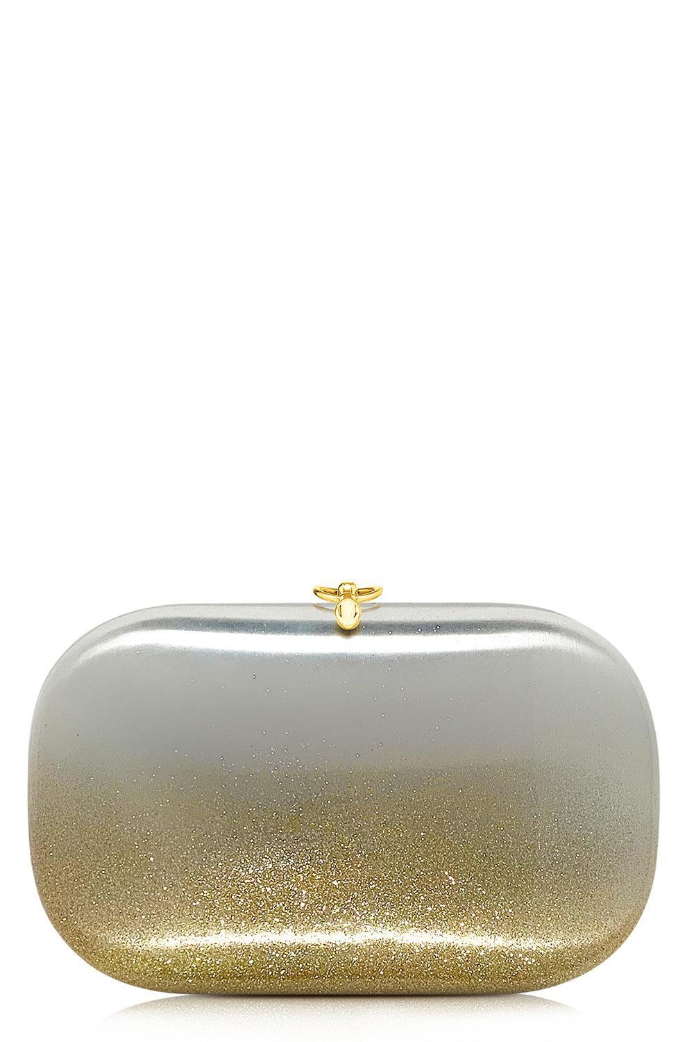 Elina Plus Clutch - White Gold Ombre