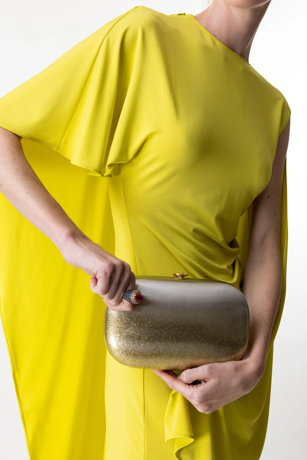 Elina Plus Clutch - White Gold Ombre - Image 2