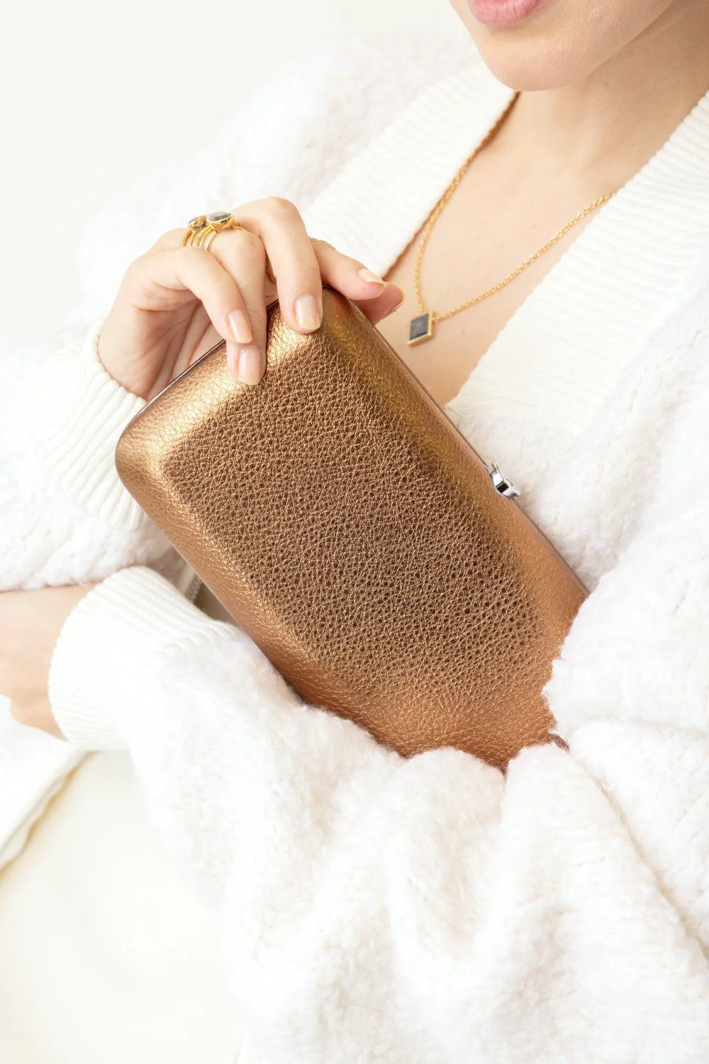 Finley Clutch - Bronze - Image 2