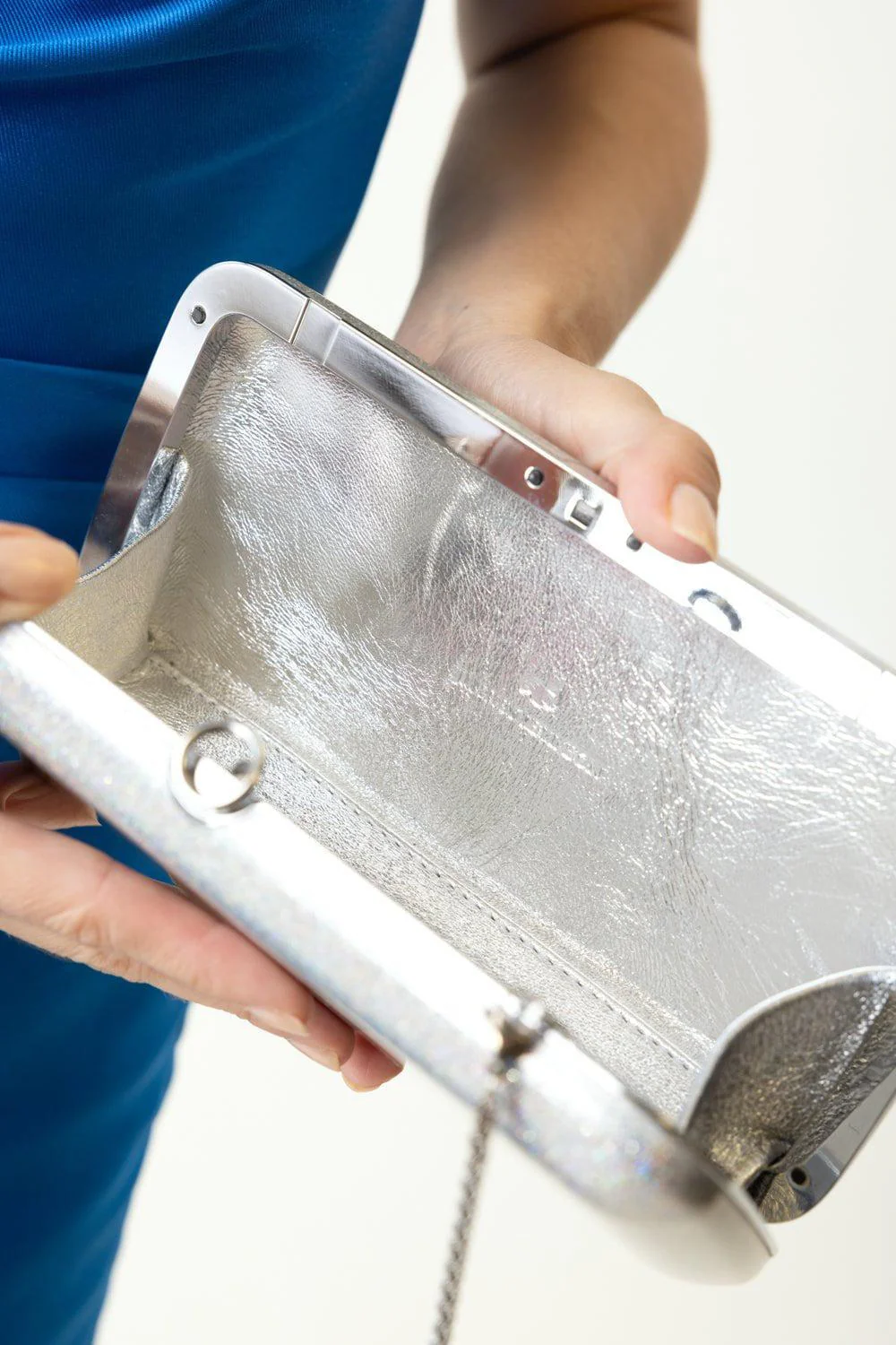 Finley Clutch - Silver Rainbow Stardust - Image 4