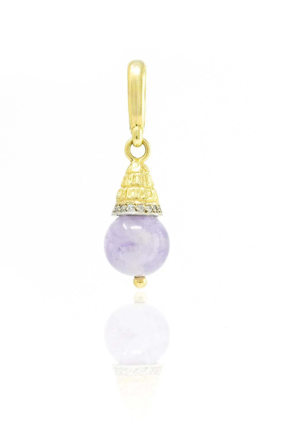Amethyst Acorn Charm