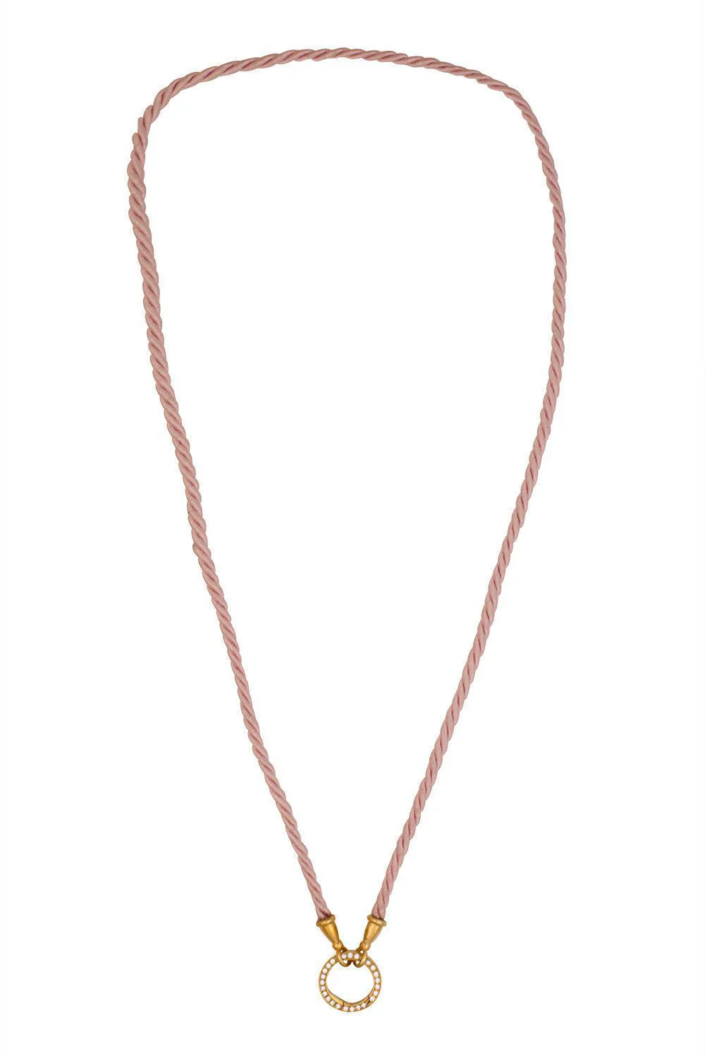 Diamond Clasp Cord Necklace