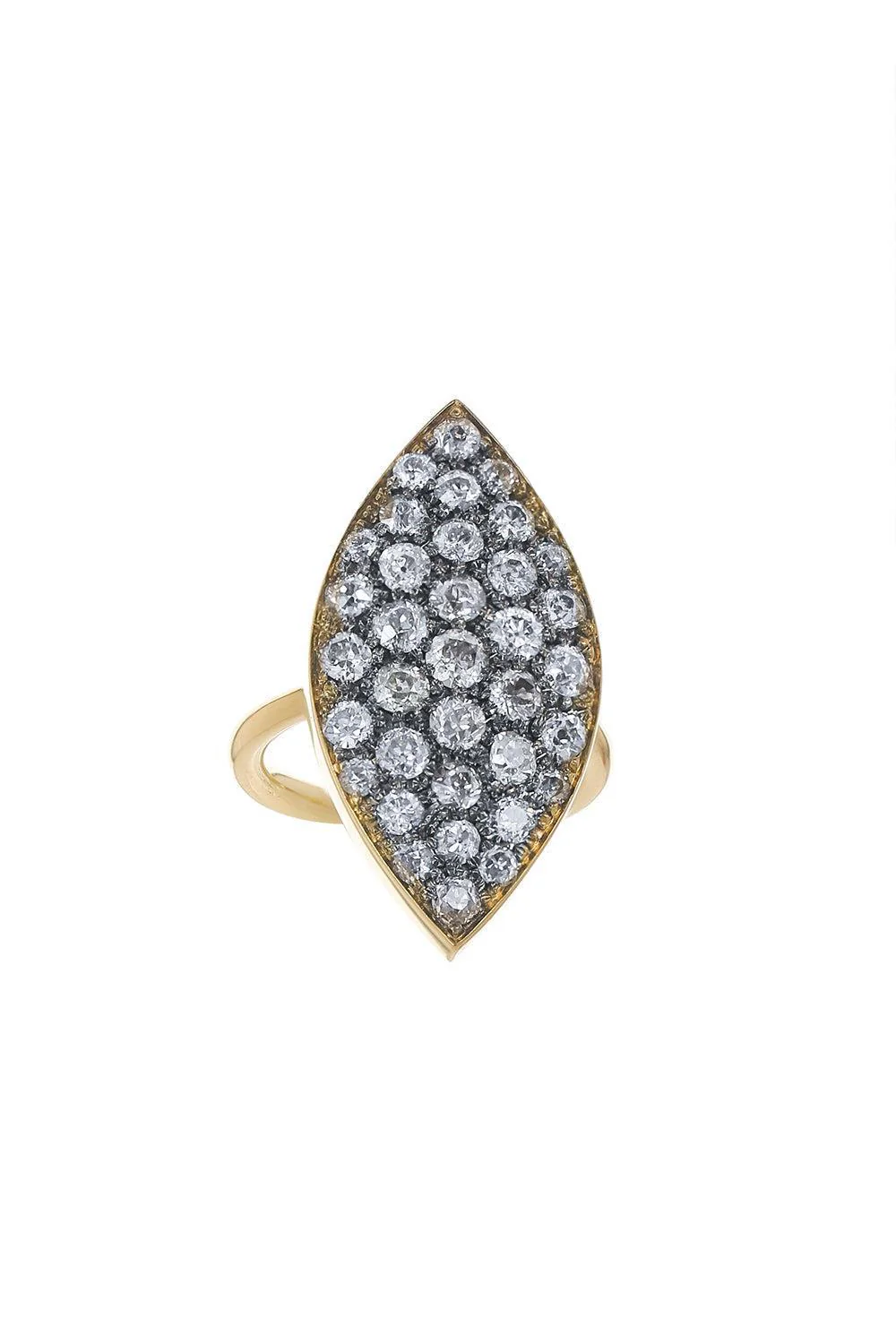 Diamond Palm Leaf Ring