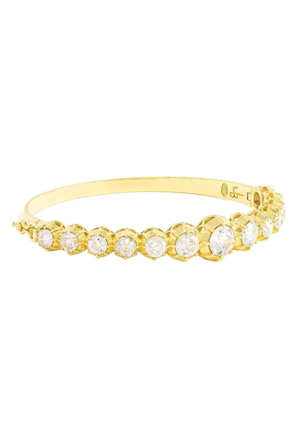 Diamond Victorian Bangle Bracelet
