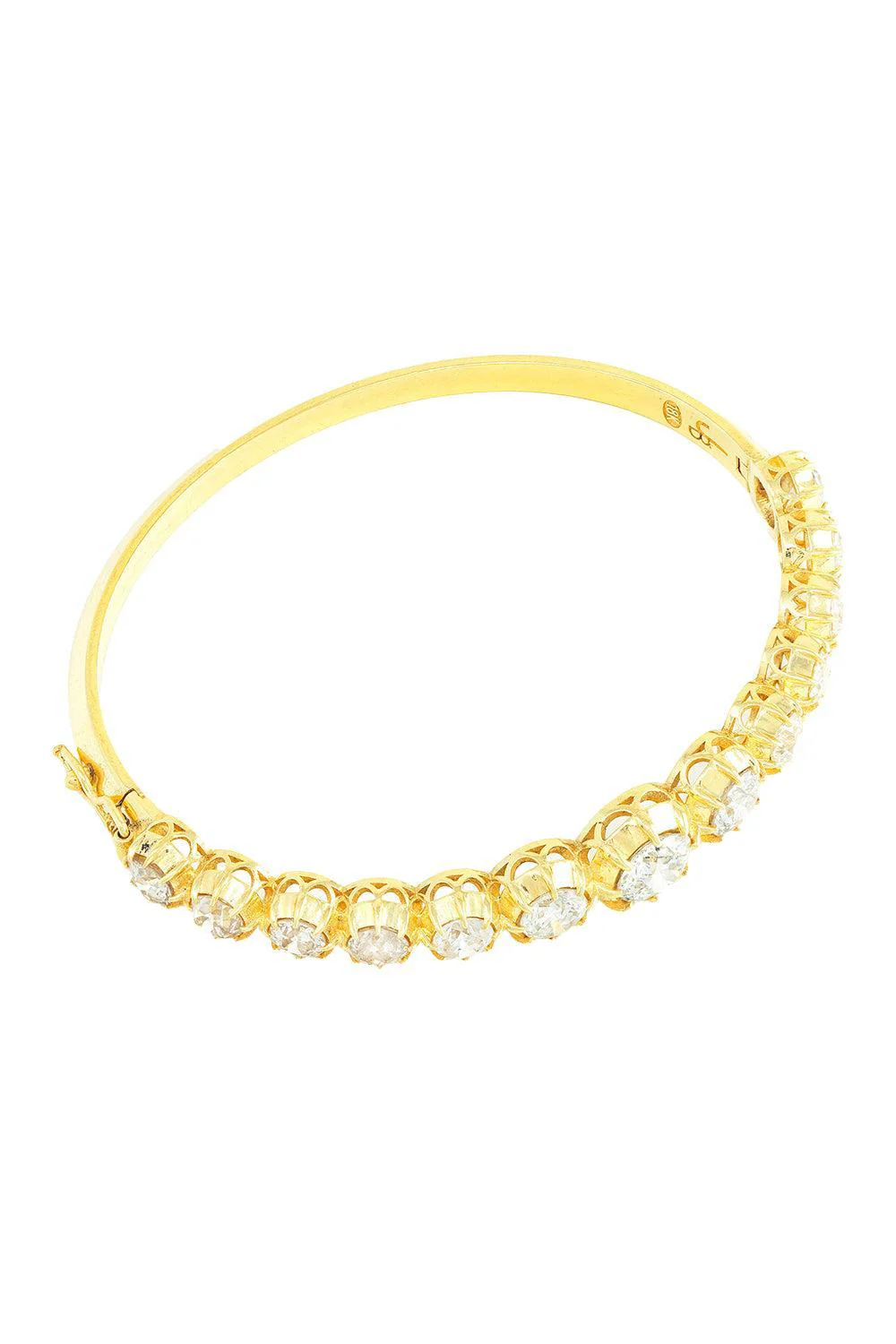 Diamond Victorian Bangle Bracelet - Image 2
