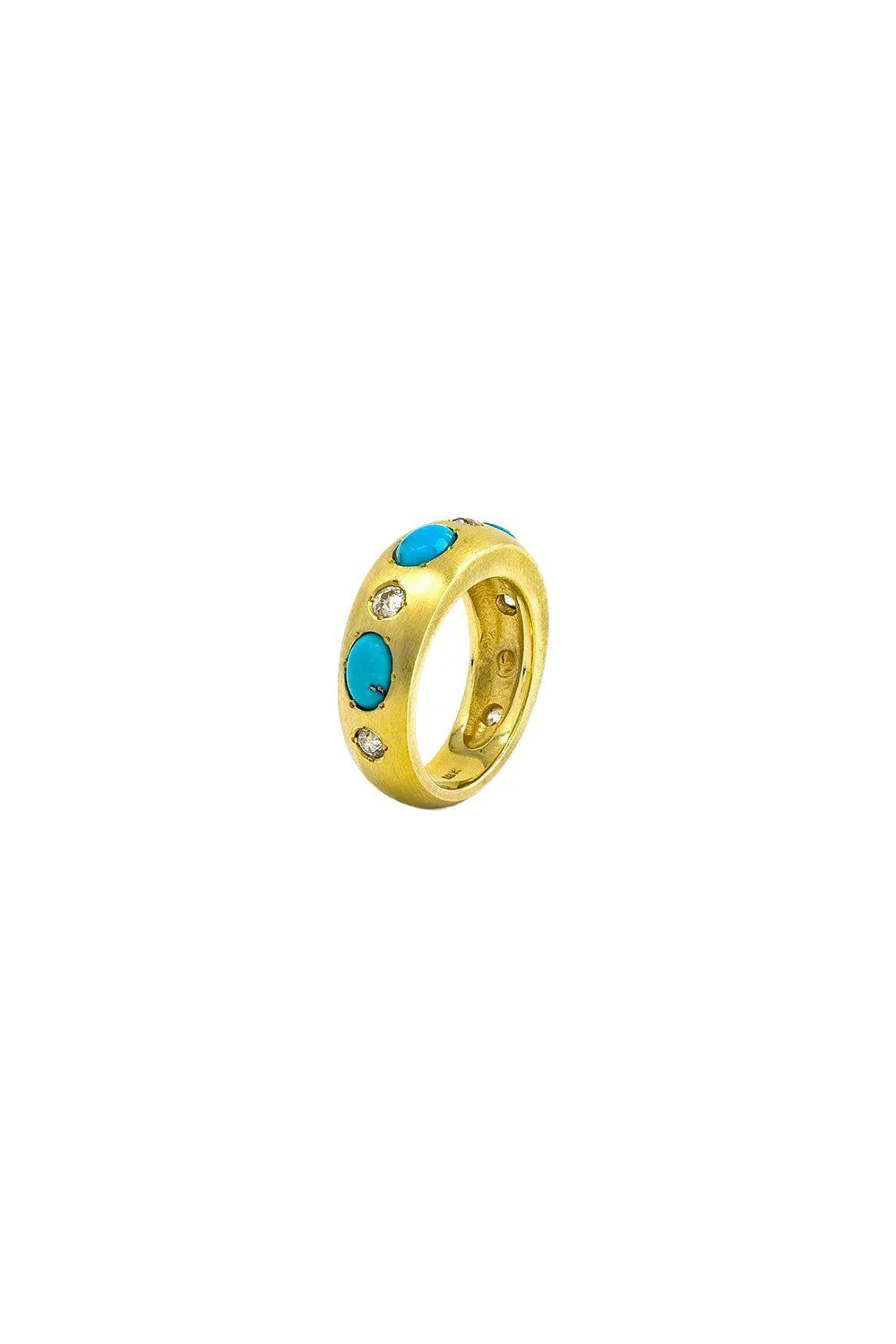 Turquoise Half Gypsy Ring