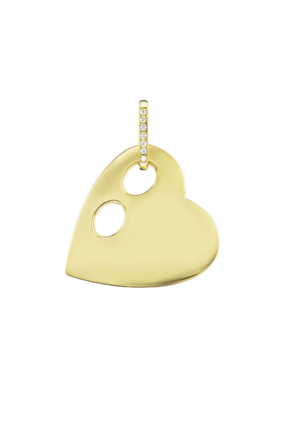 Large Anchored Heart Charm