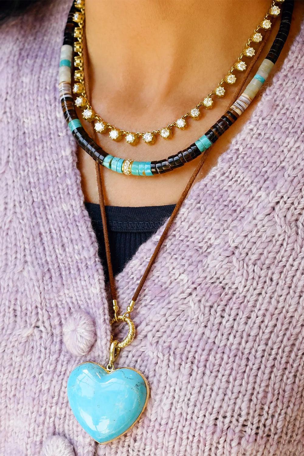 Large Carved Heart Charm - Image 2