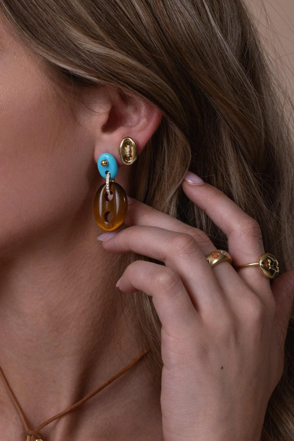 Mini Mariner Stud Earrings - Image 2