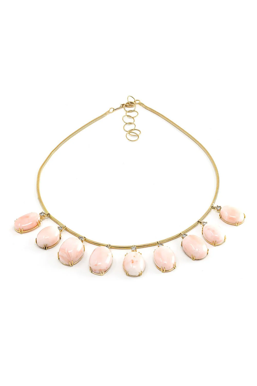 Natural Fringe Coral Necklace