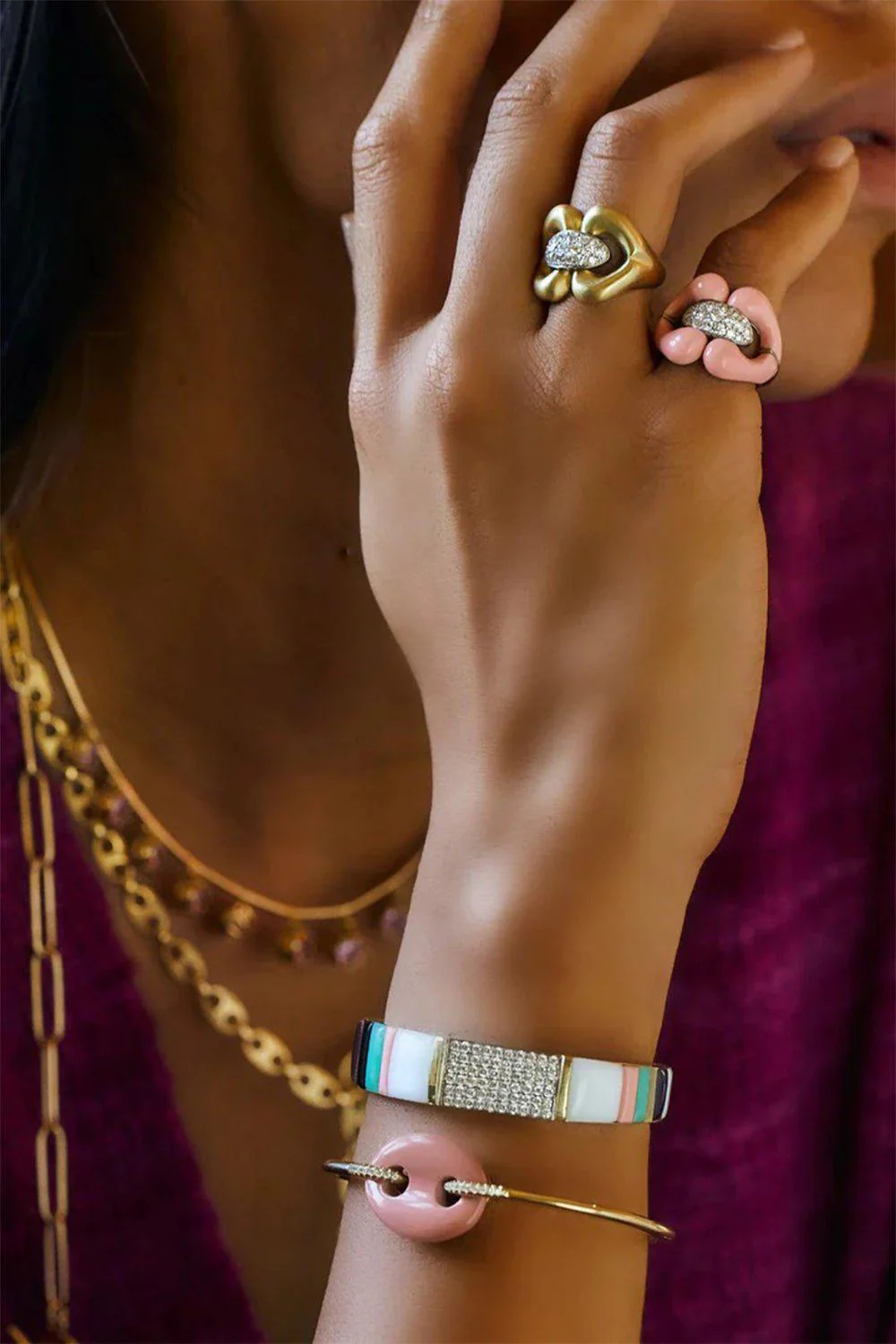 Nautical Pink Diamond Ring - Image 2