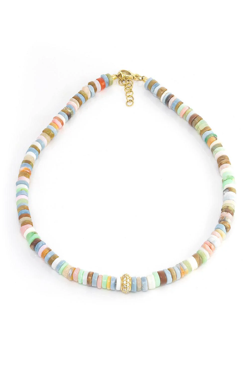 Pastel Heishi Beaded Necklace