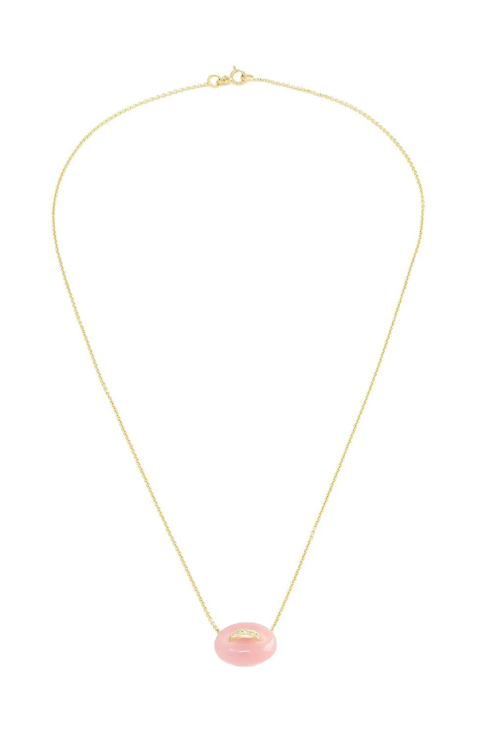 Rose Quartz Mini Mariner Necklace