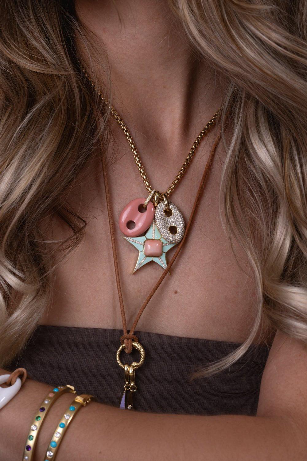 Stone Mariner Link Charm Pendant - Image 4