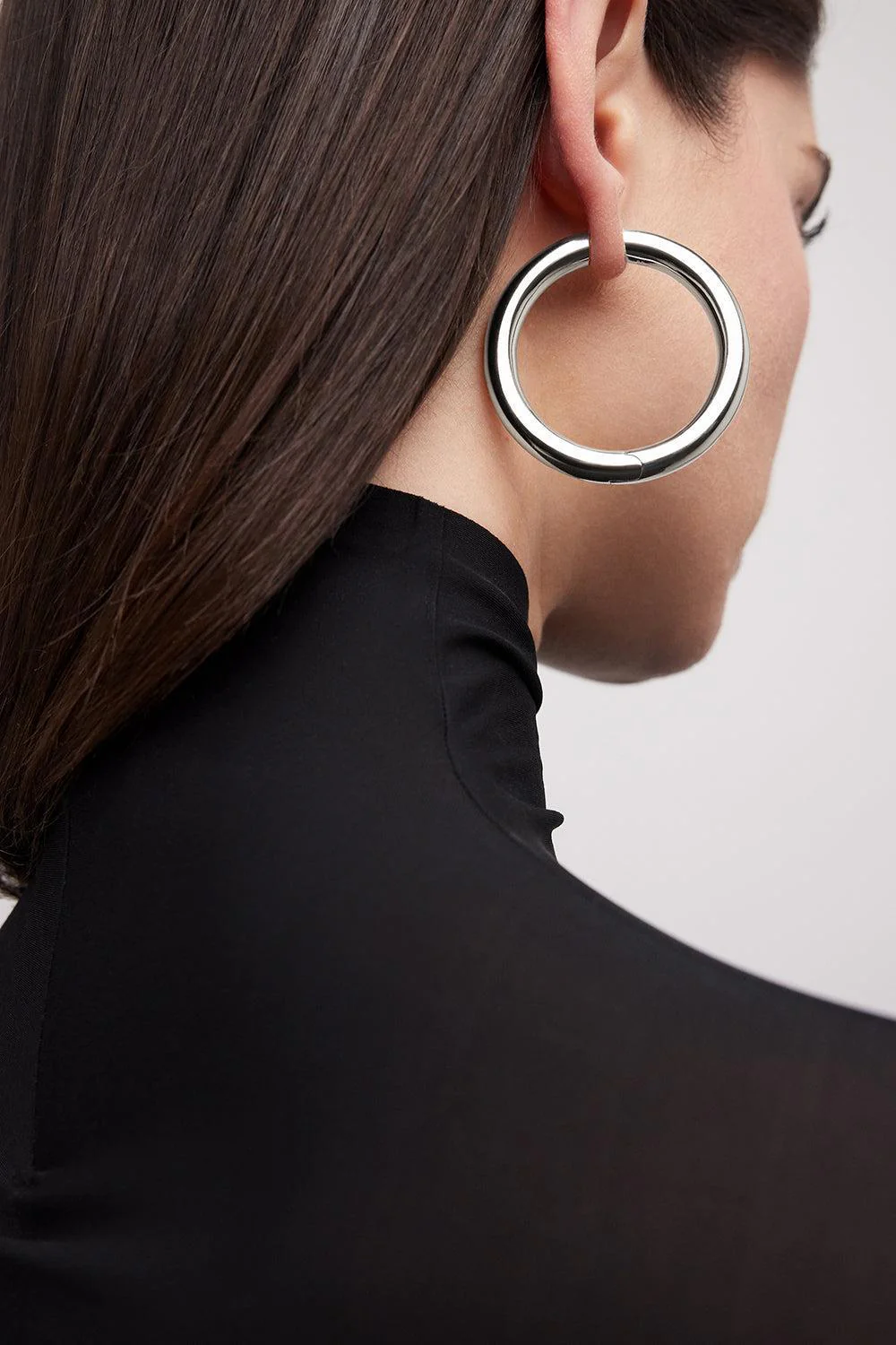 Baby Samira Hinged Hoop Earrings - 1.5in - Image 2