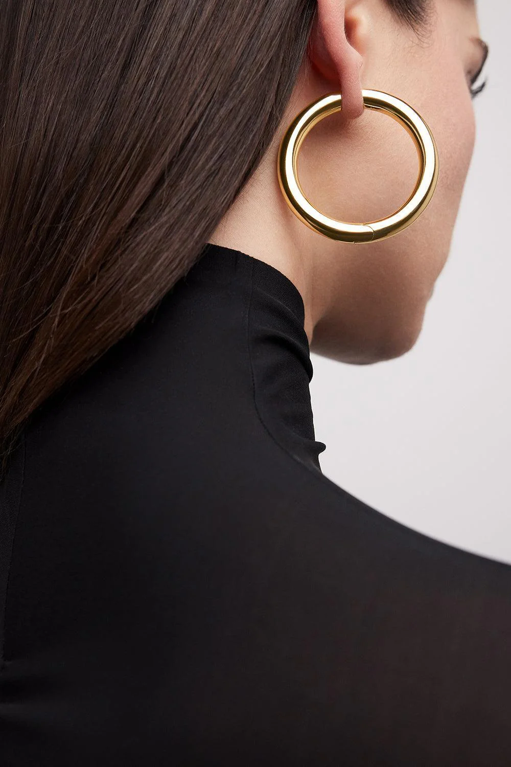 Baby Samira Hinged Hoop Earrings - 1.5in - Image 3